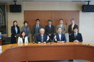 Signing ceremony for renewal of academic cooperation agreement with Changwon National University